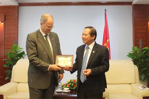  Bộ trưởng Trương Minh Tuấn tiếp Đại sứ Cộng hòa Liên bang Đức 