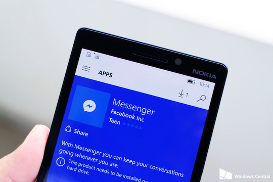  Facebook Messenger đã hỗ trợ Windows 10 Mobile 