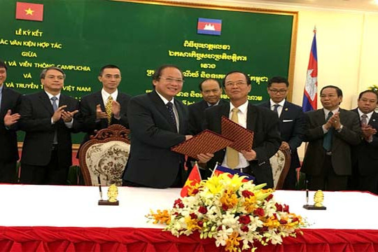  Việt Nam, Campuchia tăng cường hợp tác kinh doanh viễn thông 