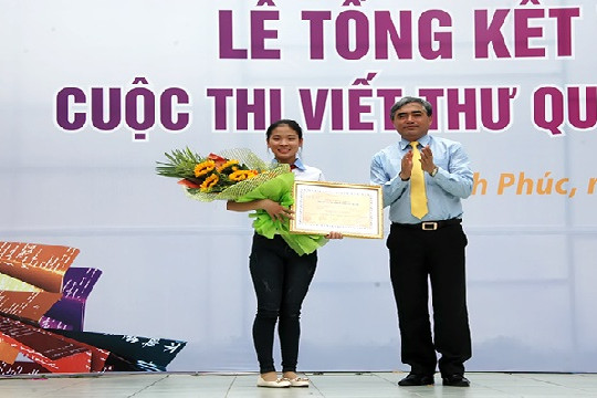  Việt Nam đạt giải nhất cuộc thi viết thư quốc tế UPU 