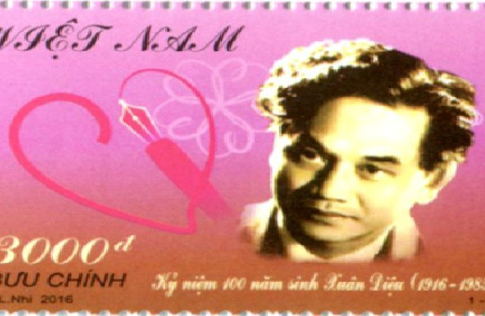  Bộ tem về thi sĩ Xuân Diệu Hoạt động ý nghĩa kỷ niệm 100 năm ngày sinh của Ông 