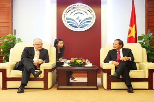  Bộ trưởng Trương Minh Tuấn tiếp Đại sứ Australia tại Việt Nam 