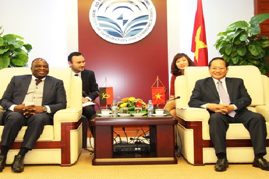  Việt Nam – Angola tăng cường hợp tác trong lĩnh vực Viễn thông và CNTT 