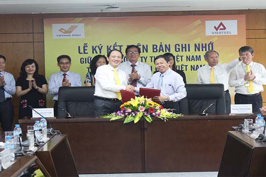  Lễ ký kết Biên bản ghi nhớ giữa Tổng công ty Bưu điện Việt Nam và Tổng công ty Thép Việt Nam 