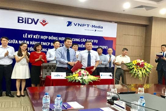  BIDV và VNPT-Media ký kết hợp đồng hợp tác cung cấp dịch vụ 