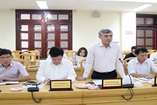  Thứ trưởng Nguyễn Minh Hồng kiểm tra, đánh giá các Chương trình MTQG ở Hà Tĩnh 
