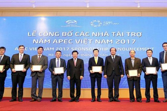  Việt Nam công bố 31 nhà tài trợ cho năm APEC 2017 
