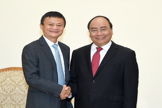  Thủ tướng Nguyễn Xuân Phúc tiếp Chủ tịch Tập đoàn Alibaba Jack Ma 