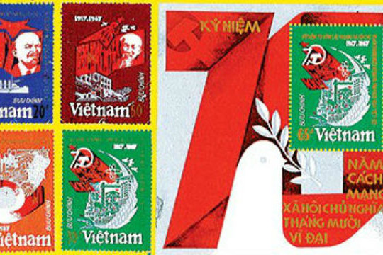  Điểm lại các bộ tem bưu chính về Cách mạng tháng Mười Nga 