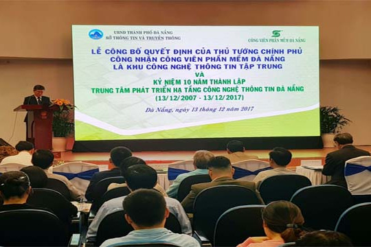  Công viên phần mềm Đà Nẵng được công nhận Khu CNTT tập trung 