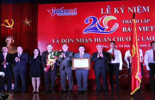  Báo Vietnamnet kỷ niệm 20 năm thành lập và đón nhận Huân chương Lao động hạng Nhì 