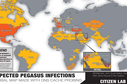  45 quốc gia đã triển khai việc “ngăn chặn hợp pháp” phần mềm gián điệp Pegasus 