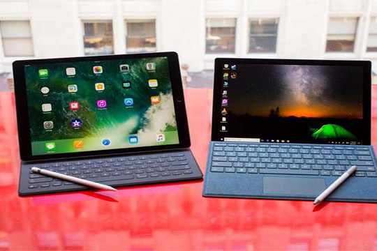  So sánh máy tính bảng Surface Pro 6 với iPad Pro 