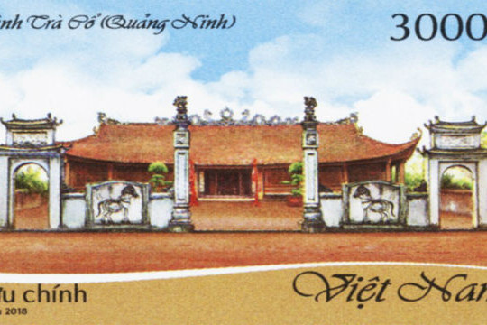  Hình ảnh Đình Trà Cổ, Quảng Ninh trên con tem bưu chính 