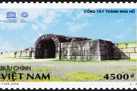  “Thành Nhà Hồ - Di sản văn hóa thế giới” trên tem bưu chính 