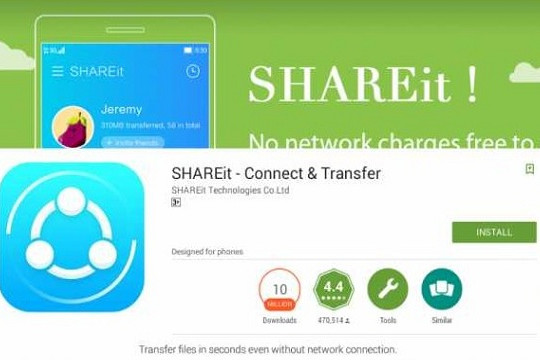  SHAREit và Google Play hợp tác giúp người dùng an toàn khi chia sẻ ngang hàng 