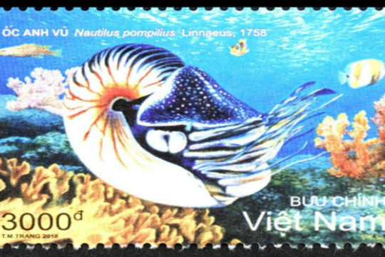  Bộ tem “Sinh vật biển” bộ tem tuyên truyền, quảng bá về tài nguyên biển 