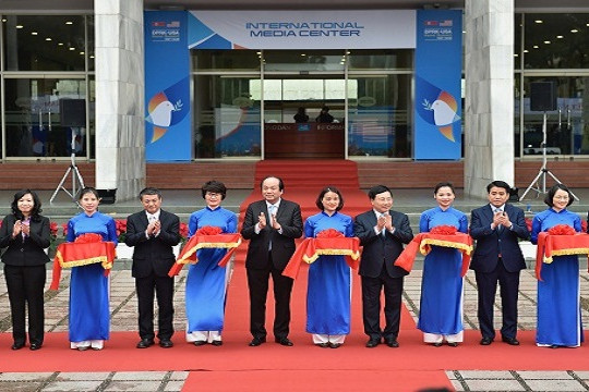  Khai trương Trung tâm báo chí Hội nghị thượng đỉnh Mỹ - Triều 