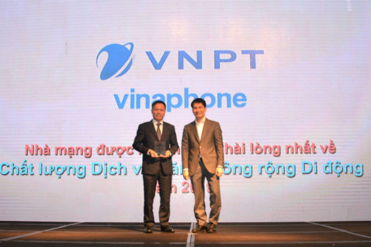  VinaPhone tiếp tục dẫn đầu về sự hài lòng của khách hàng với chất lượng 3G/4G 