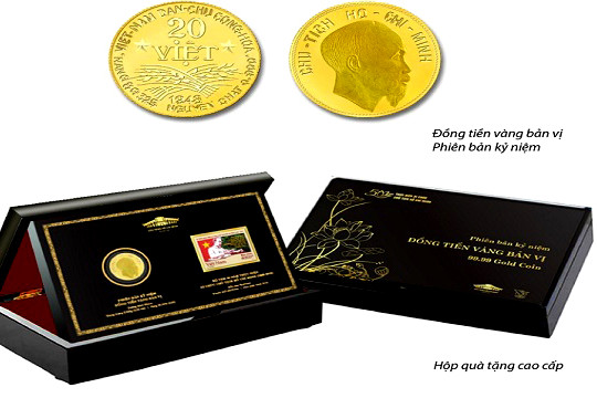  Phát hành phiên bản đặc biệt đồng tiền vàng bản vị đầu tiên của Việt Nam 