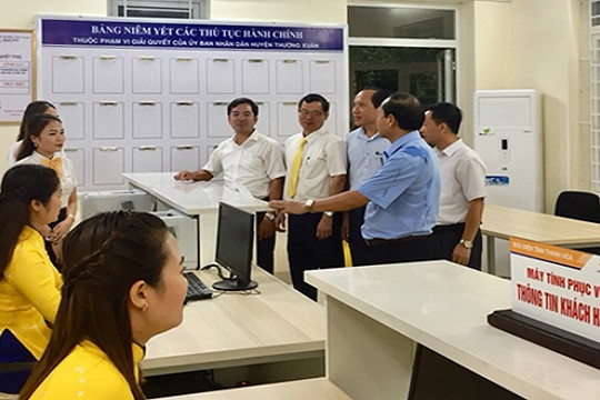  Bưu điện huyện Thường Xuân, Thanh Hóa thực hiện bộ phận 1 cửa UBND 