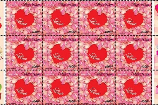  Việt Nam phát hành “Tem tình yêu” có mùi hương đúng ngày Valentine 