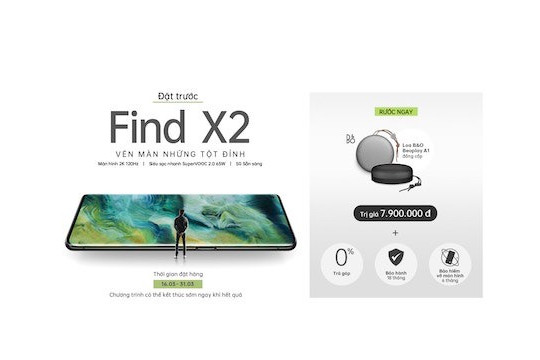  OPPO sẽ công bố smartphone Find X2 tại Việt Nam thông qua trực tuyến 