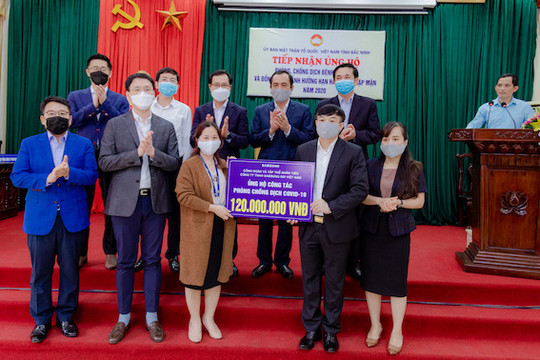 Samsung tặng 6.000 bộ đồ bảo hộ y tế cho tỉnh Bắc Ninh
