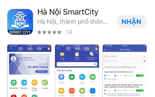 Ứng dụng Hà Nội Smartcity có gần 700.000 lượt tải