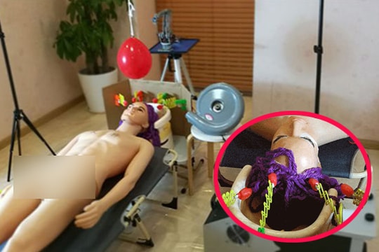 Chồng tâm lý sáng chế máy gội đầu kiêm massage cho bà xã, nhưng lúc thực nghiệm lại khiến dân mạng hoang mang: "Chị vợ phải dũng cảm lắm mới dám sử dụng"