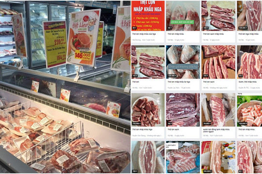 Thịt lợn nhập khẩu bán đầy trên chợ mạng, bất ngờ khi so sánh giá bán ngoài siêu thị vì sự chênh lệch lớn