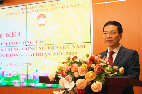 Phối hợp với Uỷ ban TW Mặt trận Tổ quốc Việt Nam để lan toả tiến trình chuyển đổi số quốc gia