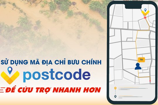 Sử dụng mã địa chỉ Vpostcode để cứu trợ nhanh hơn