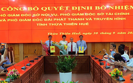 Bổ nhiệm lãnh đạo Đài Phát thanh và Truyền hình tỉnh Thừa Thiên Huế