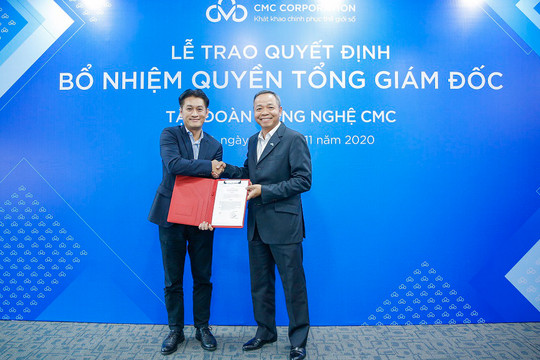 Ông Hồ Thanh Tùng đảm nhiệm Quyền Tổng giám đốc Tập đoàn công nghệ CMC