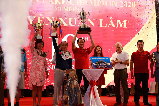 Golfer Nguyễn Xuân Lâm vô địch giải đấu kỷ niệm 10 năm sân golf Heron Lake