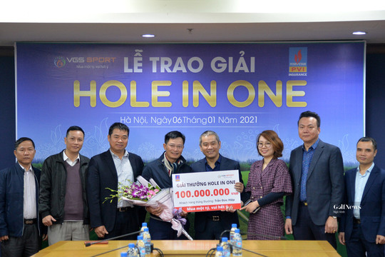 VGS Sport trao 100 triệu đồng cho golfer Trần Đức Hiệp