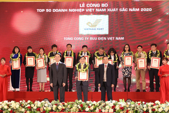 Bưu điện lọt top 50 doanh nghiệp xuất sắc nhất Việt Nam