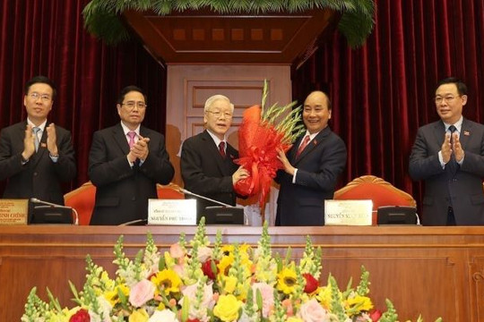 Đồng chí Nguyễn Phú Trọng tái đắc cử Tổng Bí thư 
Ban Chấp hành Trung ương Đảng Cộng sản Việt Nam khóa XIII