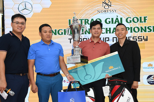 Golfer Đậu Ngọc Linh vô địch giải golf Nghệ Tĩnh Championship tranh cúp Noressy