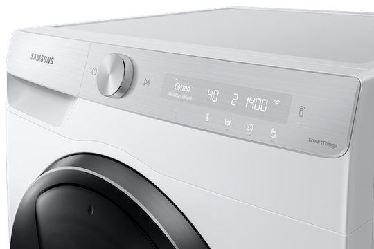 Máy giặt thông minh Samsung AI giúp phân tích khối lượng và độ bẩn quần áo 