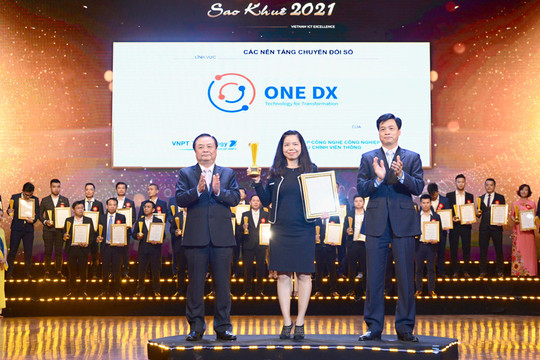Nền tảng chuyển đổi số ONE DX nhận Giải thưởng Sao Khuê 2021