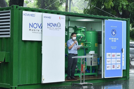 Container tạo oxy, khí nén di động ‘Made in Việt Nam’ điều trị COVID-19