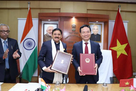 Ấn Độ - Việt Nam ký "Ý định thư" tăng cường hợp tác trong lĩnh vực bưu chính