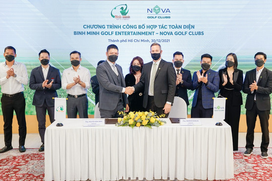 Cụm sân golf PGA Novaworld Phan Thiết sẵn sàng cho các giải đấu lớn qua sự hợp tác giữa diễn viên Bình Minh và Nova Golf Clubs