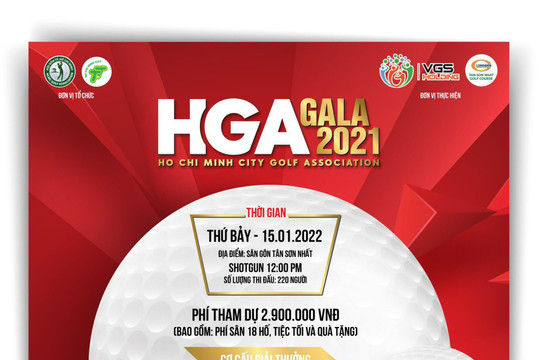 Hội golf TP.HCM (HGA) tri ân hội viên cuối năm với Giải Golf HGA GALA 2021