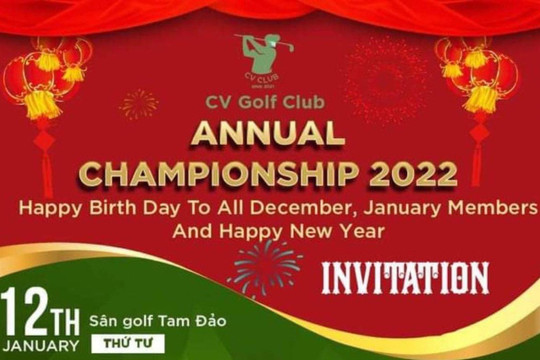CV Golf Club chào năm mới bằng giải đấu "Annual Championship 2022"