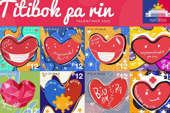 Những thông điệp ý nghĩa qua con tem bưu chính Valentine 2022