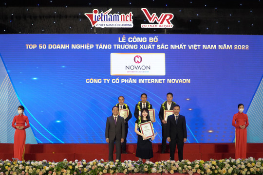 Novaon lọt Top 50 doanh nghiệp tăng trưởng xuất sắc nhất Việt Nam 2 năm liên tiếp