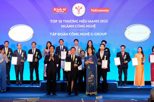 Tập đoàn Công nghệ G-Group được tôn vinh "Thương hiệu mạnh Việt Nam 2022"